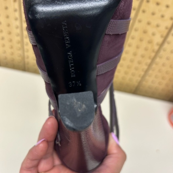 Bottega Veneta Women's Purple Strappy Sandals - Picture 3 of 8